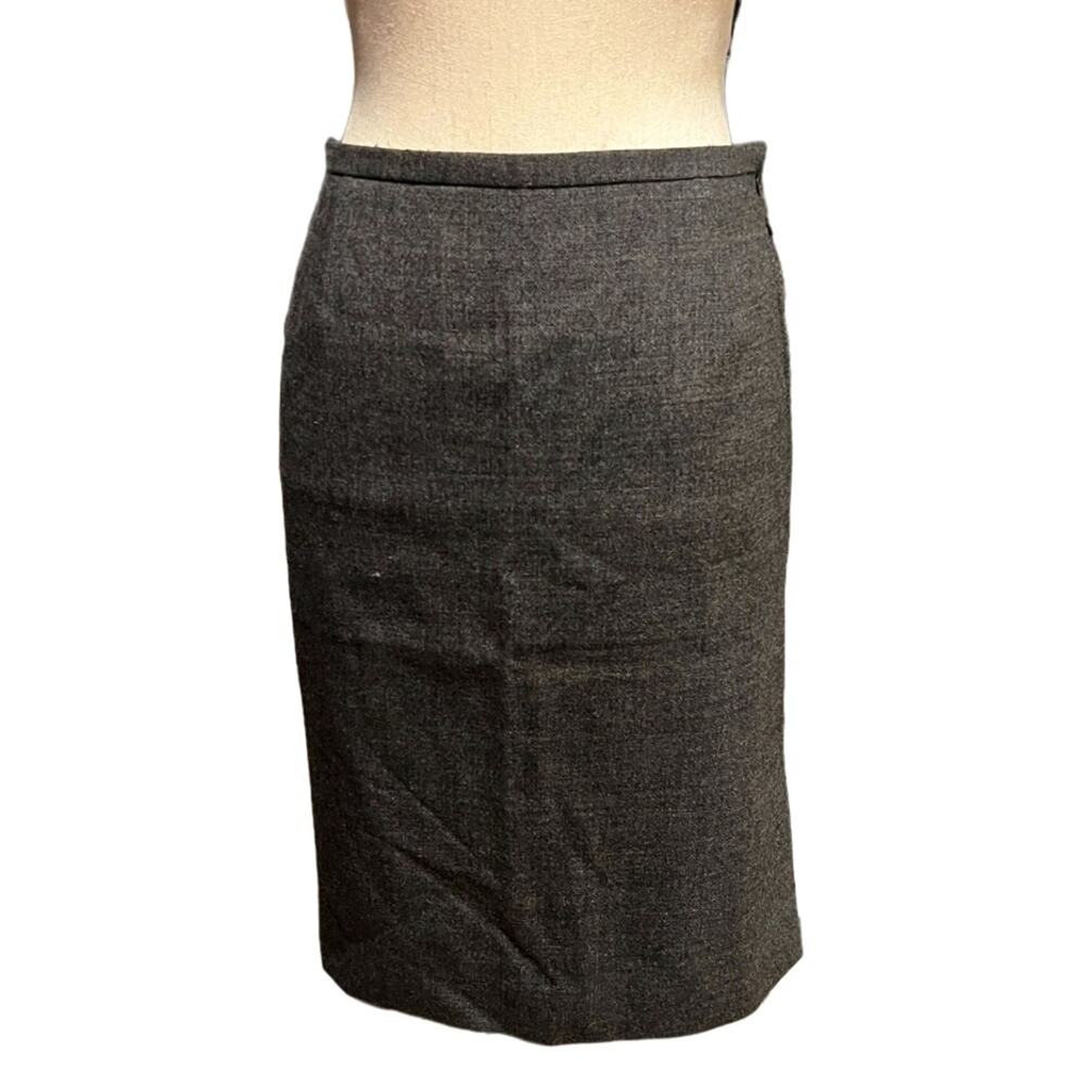 J.Crew Pencil Skirt Wool For Women Gray Size 10